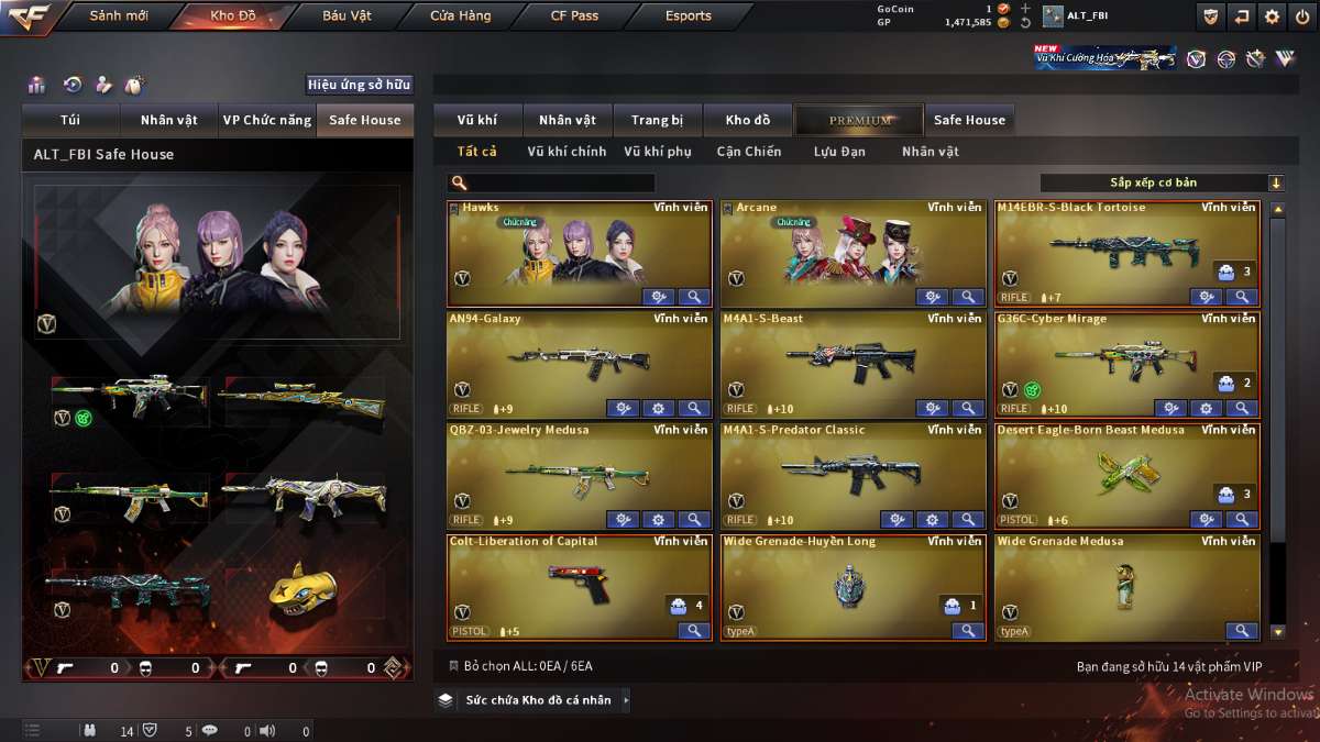 shop acc cf uy tin gia re